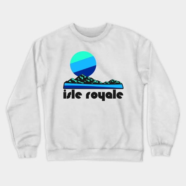 Retro Isle Royale ))(( Tourist Souvenir National Park Design Crewneck Sweatshirt by darklordpug